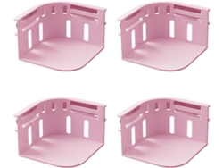 Soportes para sábanas Digitallab, sábanas ajustables para camas de todos los tamaños, paquete de 4 (rosa)