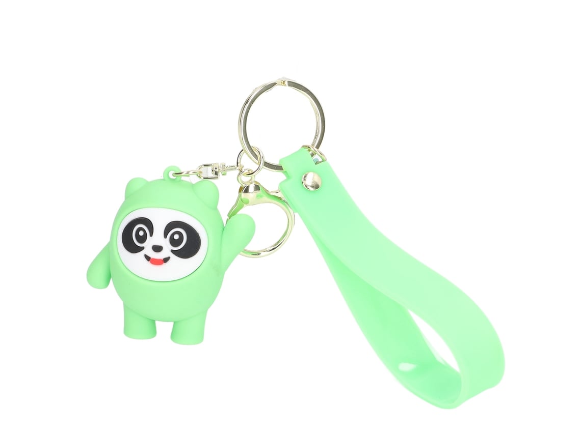Rebe-llavero Mascota Juegos Olímpicos De Invierno 2022 Panda De Silicona Suave Bonito Colgante Para Bolso Verde