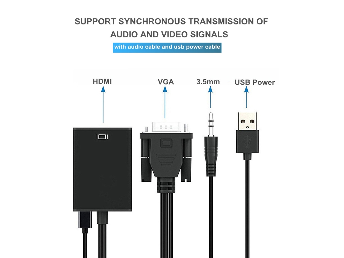Cable con salida 2025 hdmi