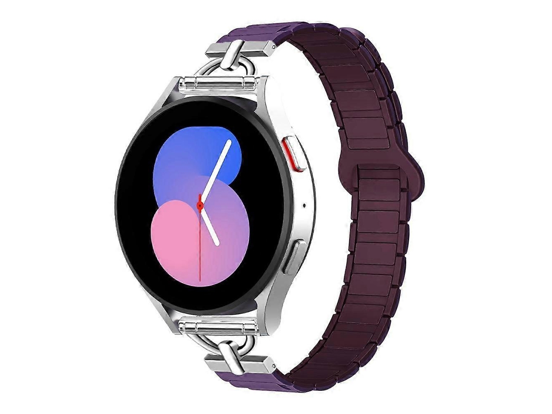 Pulsera magnética de silicona en forma de D con tres cuentas, 20 mm