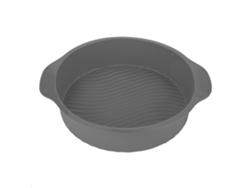 Molde De Silicona Para Pasteles Redondo 9 Pulgadas Para Horno Moldes De Baking Pan Gris