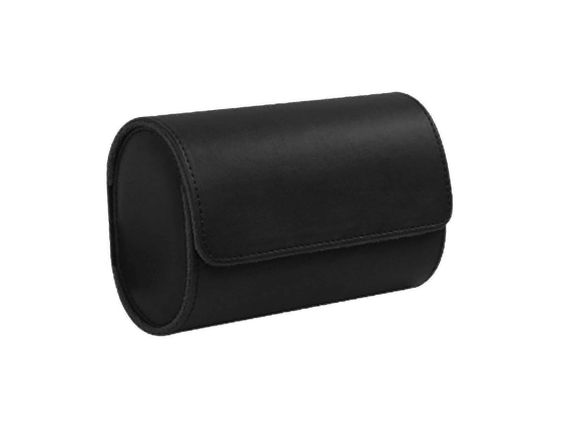 Estuche vintage de dos piezas para relojes con cierre magnético, forro suave, optimizado para el espacio, de piel sintética, organizador de joyas de muñeca Hengjian.