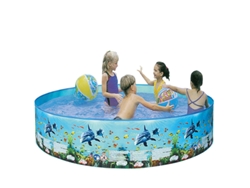 Piscina Redonda Plegable De Plástico Rígido No Inflable Para Bebés, Niños, Adultos Y Toda La Familia.