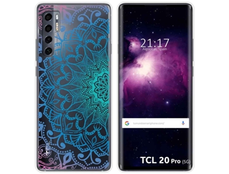 Carcasa TCL 20 Pro 5G TUMUNDOSMARTPHONE Dibujos Transparente Multicolor