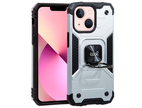 Funda Cool para Iphone 13 Hard Anillo Plata