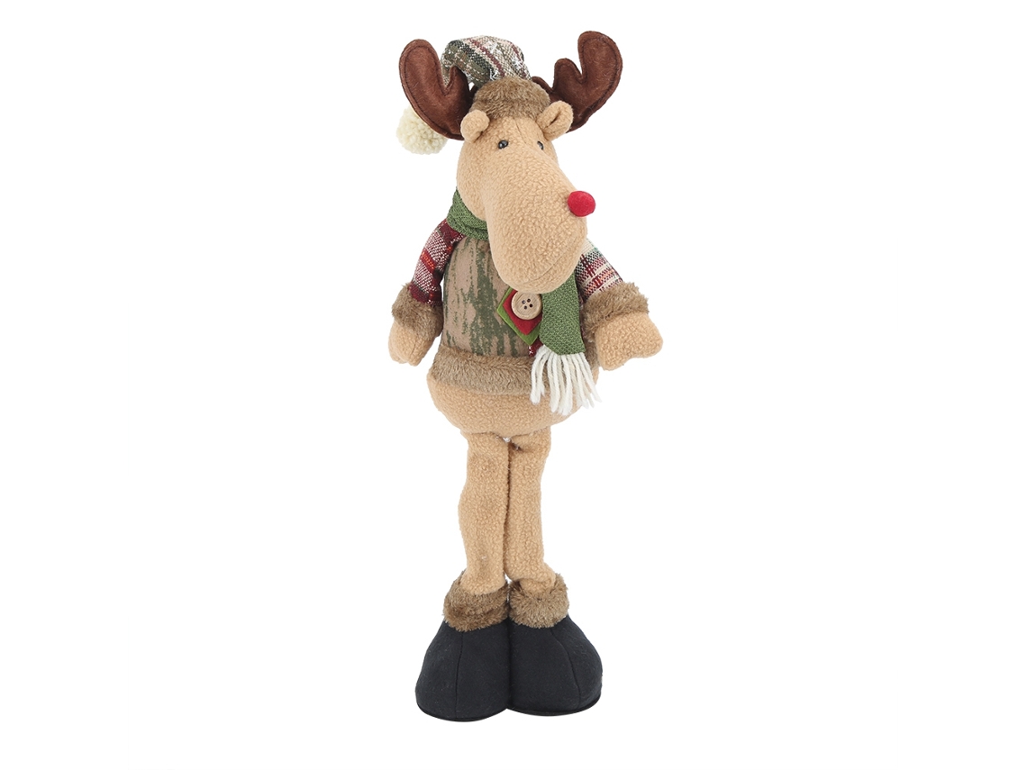 Muñeca navideña suave, hermoso adorno para ventana, alce