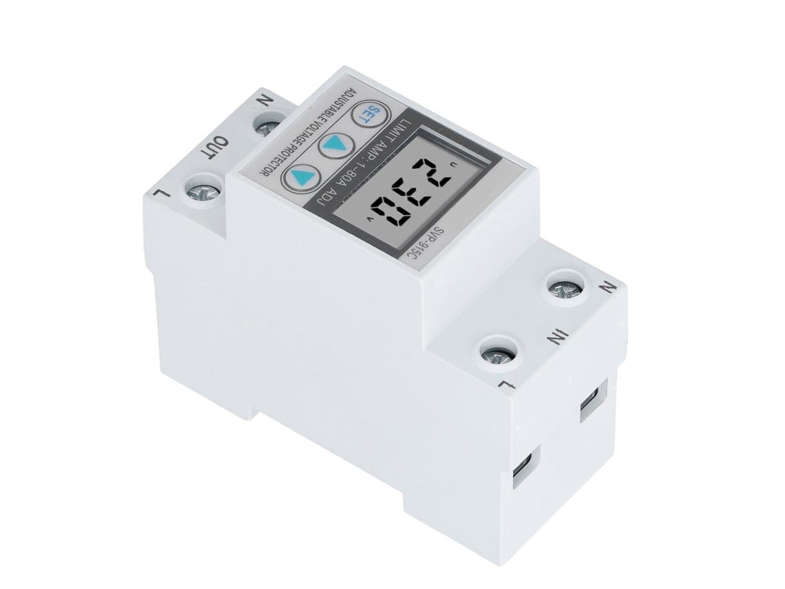 Omni-protector De Sobrecarga Y Baja Tensión Con Carcasa Abs Valor De Recuperación Ajustable Dispositivo Electrónico Inteligente Svp-915c 230vac