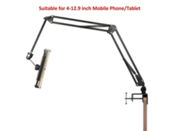 Soporte de sobremesa ajustable 360° para tabletas y celulares de 4 a 12,9 pulgadas con brazo articulado, compatible con iPad Mini. Nostalgia88