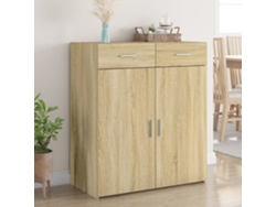 Aparador De Madera Contrachapada Roble Sonoma 80x42,5x93 Cm
