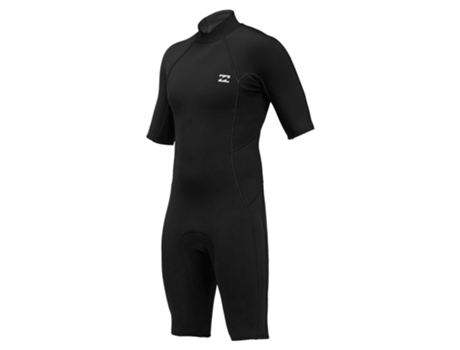 Fato Manga Curta Back Zip Absolute 2/2 Mm Preto Lbillabong