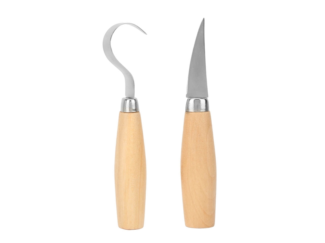Juego de 2 herramientas de acero inoxidable para grapar madera, curvas y rectas.