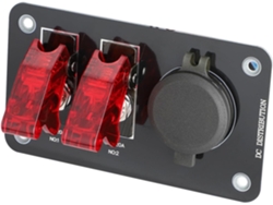 Cargador De Coche De 132 W Con 4 Puertos, Iluminación Led E Interruptores.