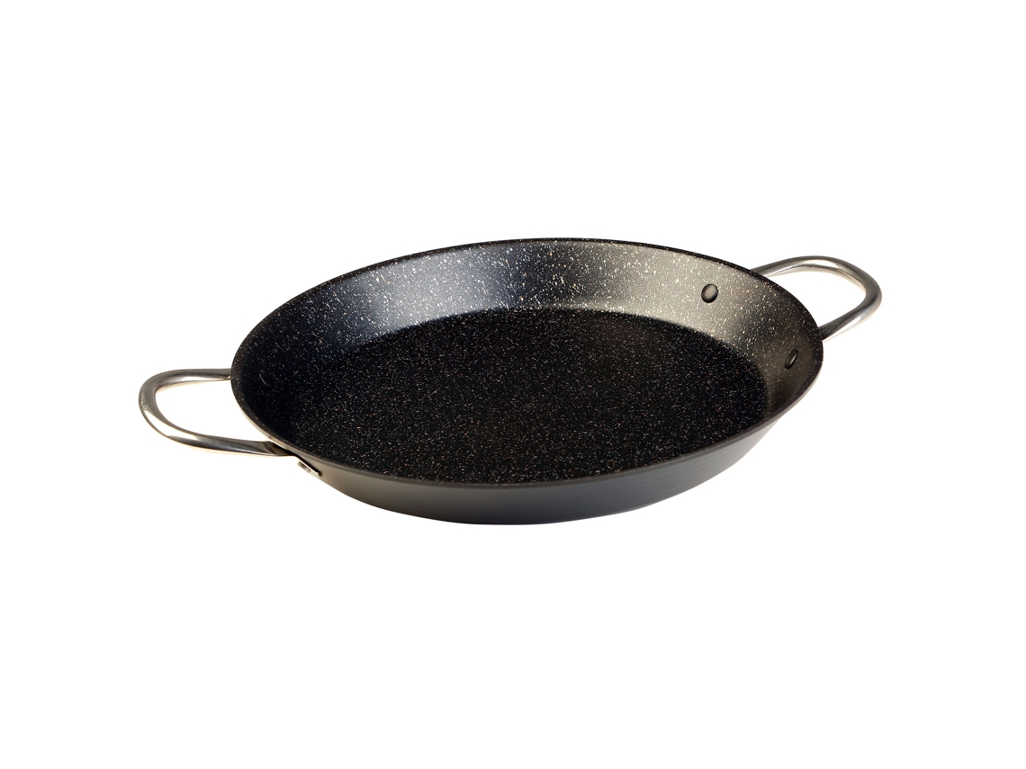 Paellera Inducción Antiadherente WECOOK(30cm - Aluminio Prensado - Negro)