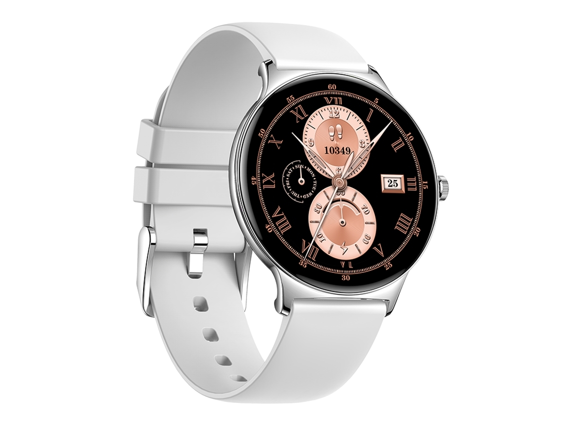 Reloj Inteligente Ultrafino para Mujer para Deportes al Aire Libre Diseño Moderno Notificaciones Inteligentes y Monitoreo de Salud Plata YEMAESRE