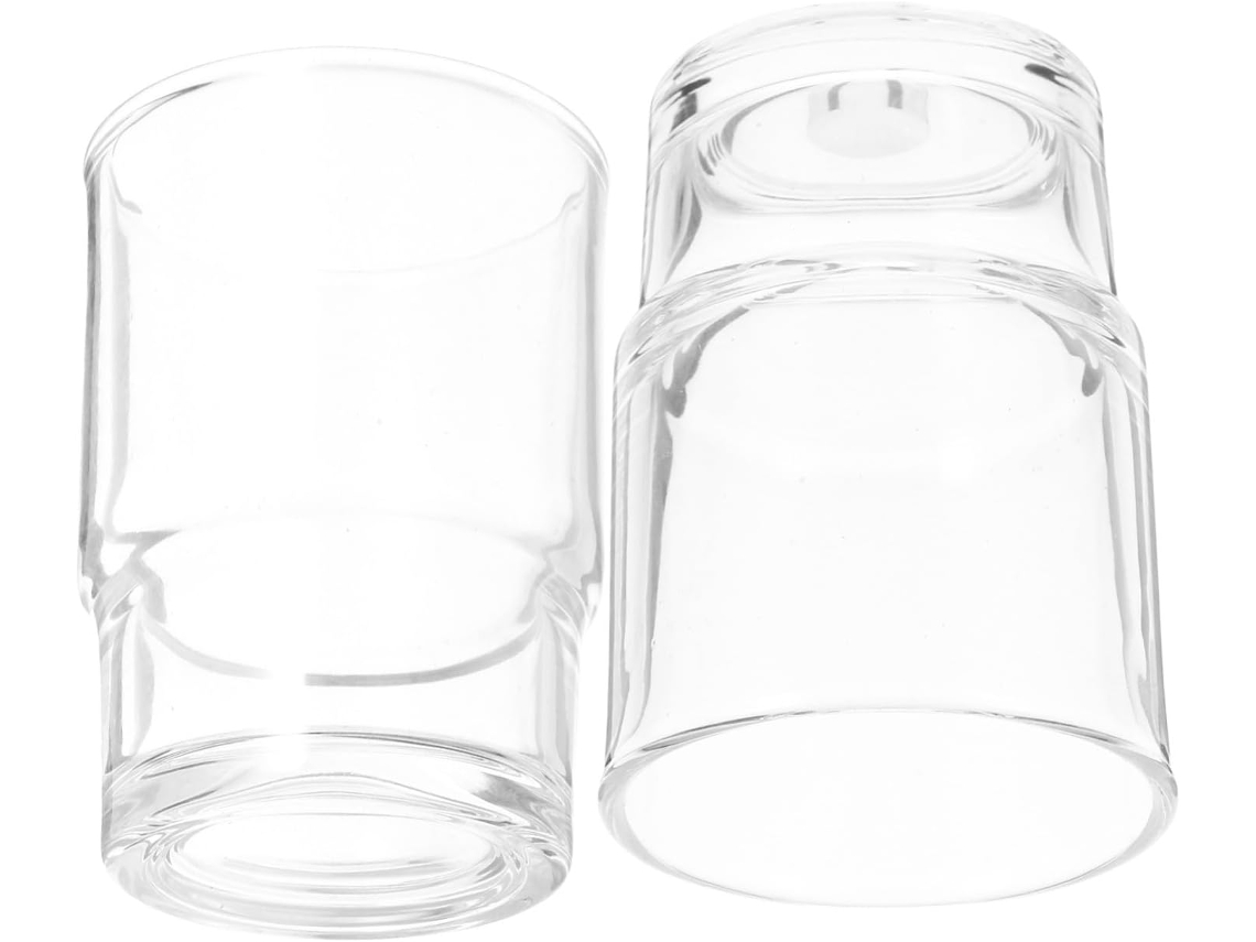 Juego de baño de vidrio transparente antideslizante
