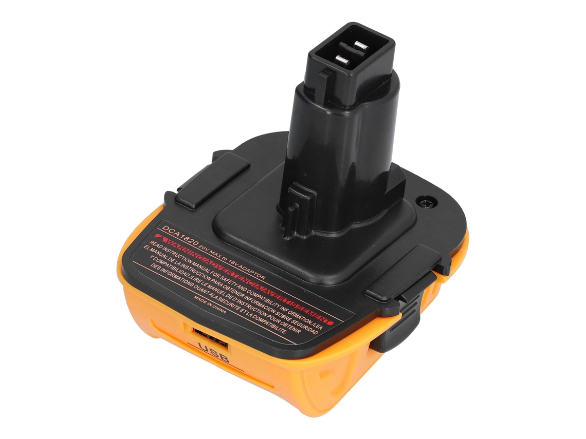 Kit Adaptador Convertidor De Batería Con Base De Conexión, Conector De Alimentación Dca1820 De 18 V Con Usb De 5 V Y 2,1 A.