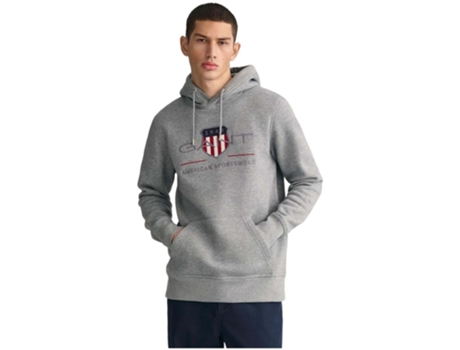 Sudadera de Hombre GANT Capucha Archive Shield Gris (xxL)