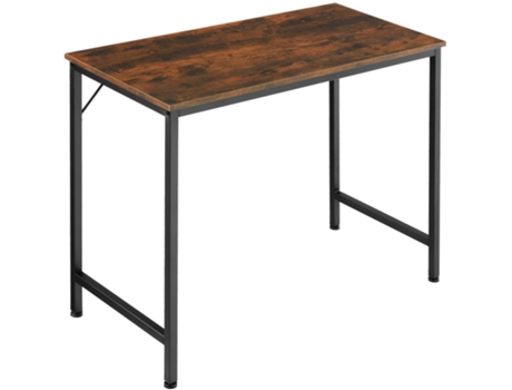 Escritorio De Oficina Jenkins TECTAKE (Madera Industrial Oscura - Conglomerado - 80 X 50 X 75,5 cm)