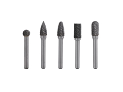Juego de 5 brocas de acero de carburo de tungsteno para fresado, manguera de 6 mm, cabezal de 10 mm, herramienta rotativa.