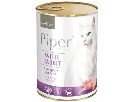 Pienso para Gatos PIPER (400g - Húmedo - Castrados - Sabor: Conejo)