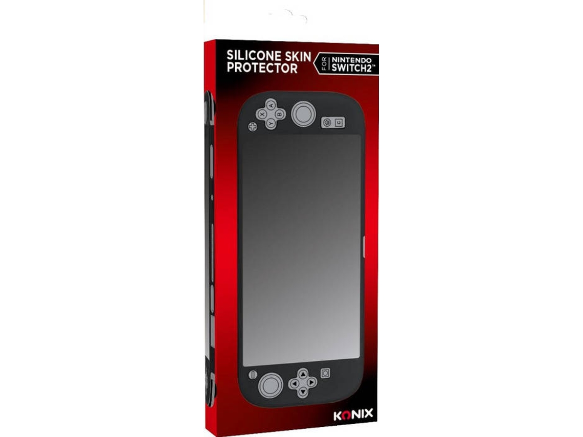 Funda de Protección KONIX Nintendo Switch 2 (Silicona - Negro)
