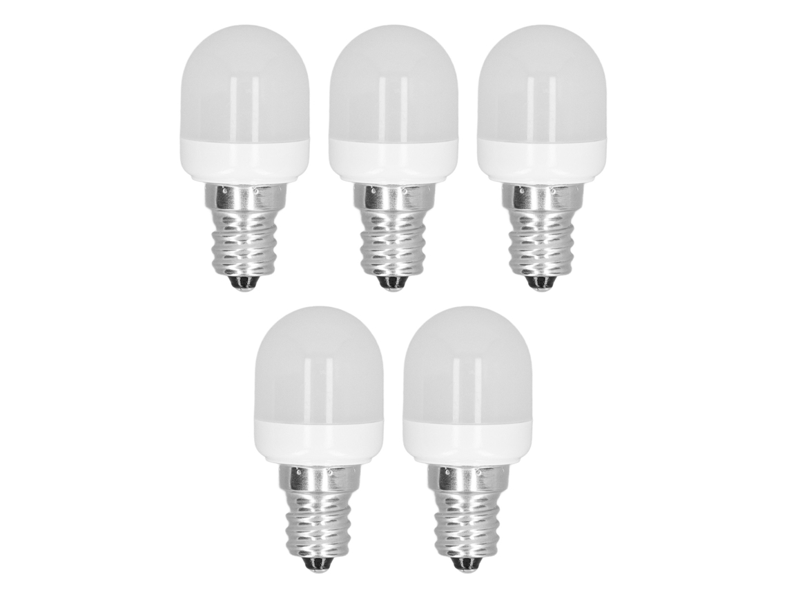 5 Bombillas Led De Rosca E12, Luz Suave, 1, 5 W, 75 Lúmenes, Para Lámparas Escritorio, Ventiladores