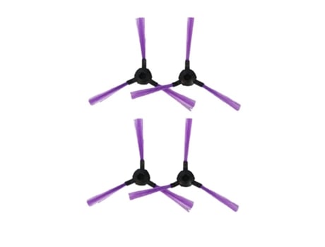 Cepillo Lateral de Robot aspirador de 4 piezas para Panda Iplus X600 Pro, piezas de aspiradora robótica, accesorios