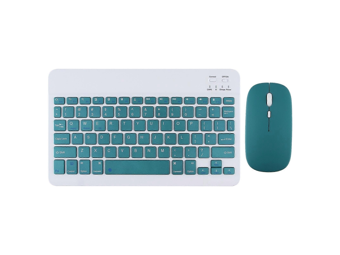 Teclado inalámbrico para iPad, teclado y ratón Bluetooth, mini teclado Android para tableta, iPad Pro 12 Everley891