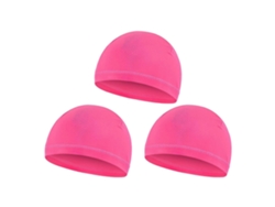 Juego de 3 gorros de ciclismo elásticos y transpirables para carreras, ideales para niños, con forro y protección para casco de bicicleta.
