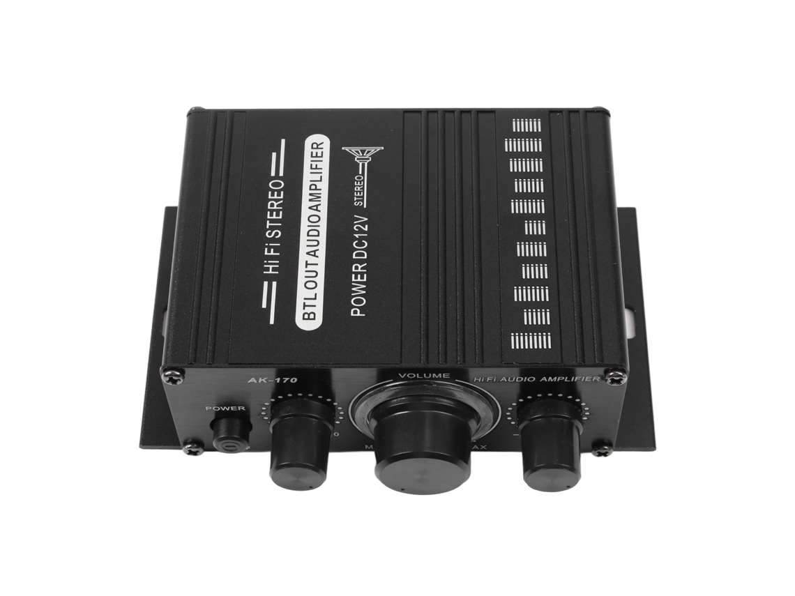 Amplificador De Audio Estéreo Para Automóvil De Doble Canal De 12 V Con Protección De Circuito, Mini Portátil.