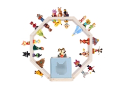 Estantería de pared magnética Todeco para Toniebox y Tonies, hasta 60 figuras de Tonie de 70 pulgadas, Tonie Regal Girl y Boy, octágono pequeño