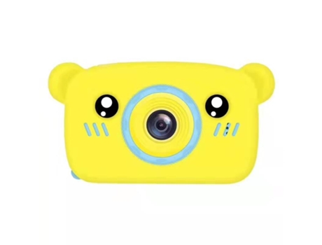 Cámara Fotográfica Infantil SLOWMOOSE Hobbylane Digital Cute Cartoon Bear 2 Pulgadas Ips 1300 W HD (Amarillo - 8 GB)
