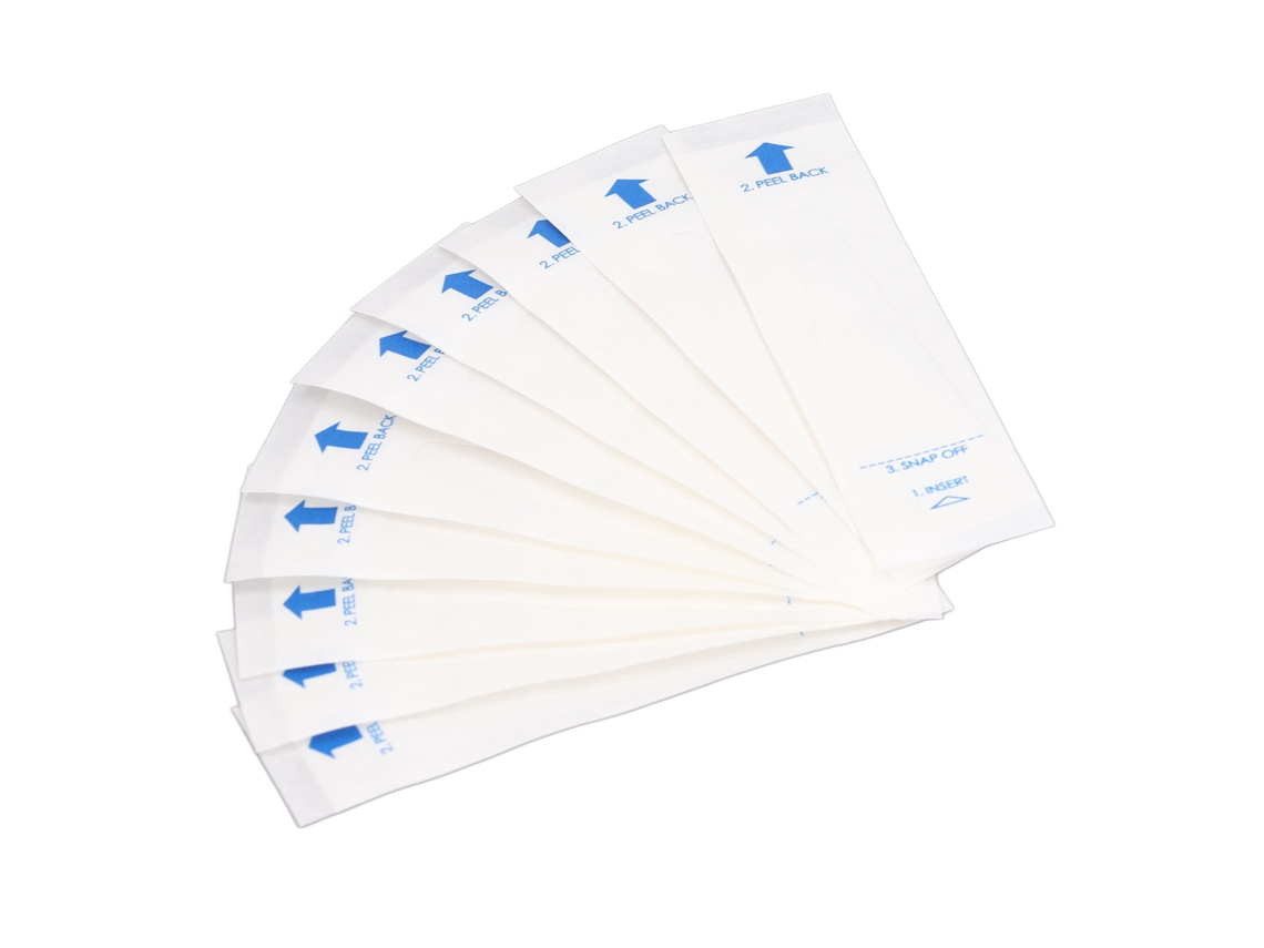 50 Fundas Desechables Para Sonda De Termómetro Digital, De Pe Y Papel, 9,5 X 2,5 Cm.