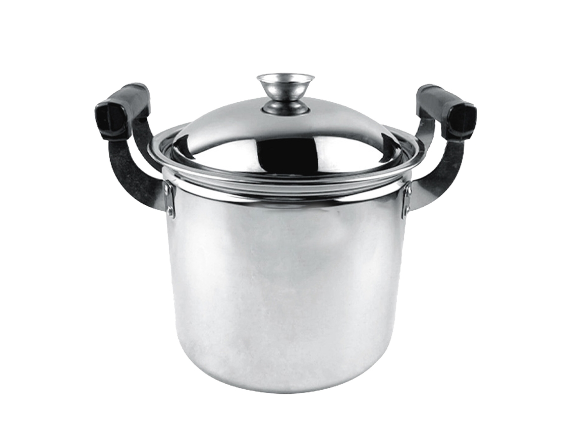 Sartén De Acero Inoxidable Gruesa Y Profunda De Gran Capacidad Para Placas De Inducción De 20 Cm/7,9 Pulgadas