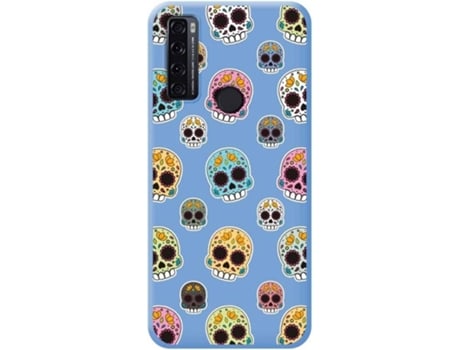 Carcasa para TCL 20 SE TUMUNDOSMARTPHONE Silicona Líquida Dibujos Azul