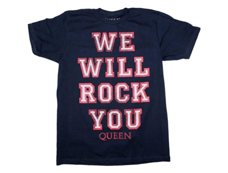 Camiseta ROCKINSTONE We Will Rock You Queen (XL)