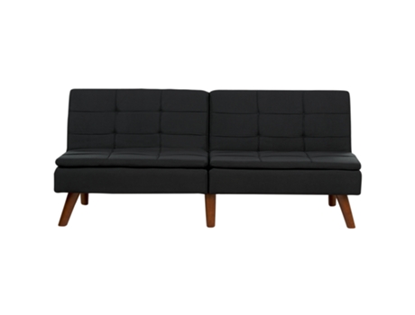 Sofá cama de tela negro BELIANI Ronne