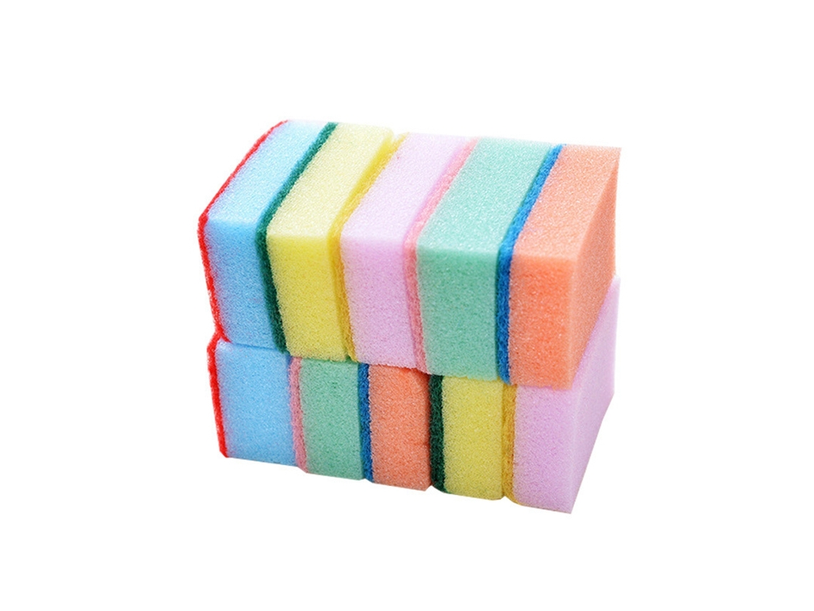 Juego De 10 Esponjas De Limpieza Duraderas Para La Cocina, Ideales Para Lavar Platos, Cuencos, Ollas, Sartenes Y Freír.
