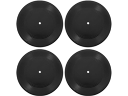 Juego de 4 discos de vinilo decorativos, ABS negro, estilo retro, para colgar en la pared, ideales para decorar salas de estar y eventos - GOKOCO