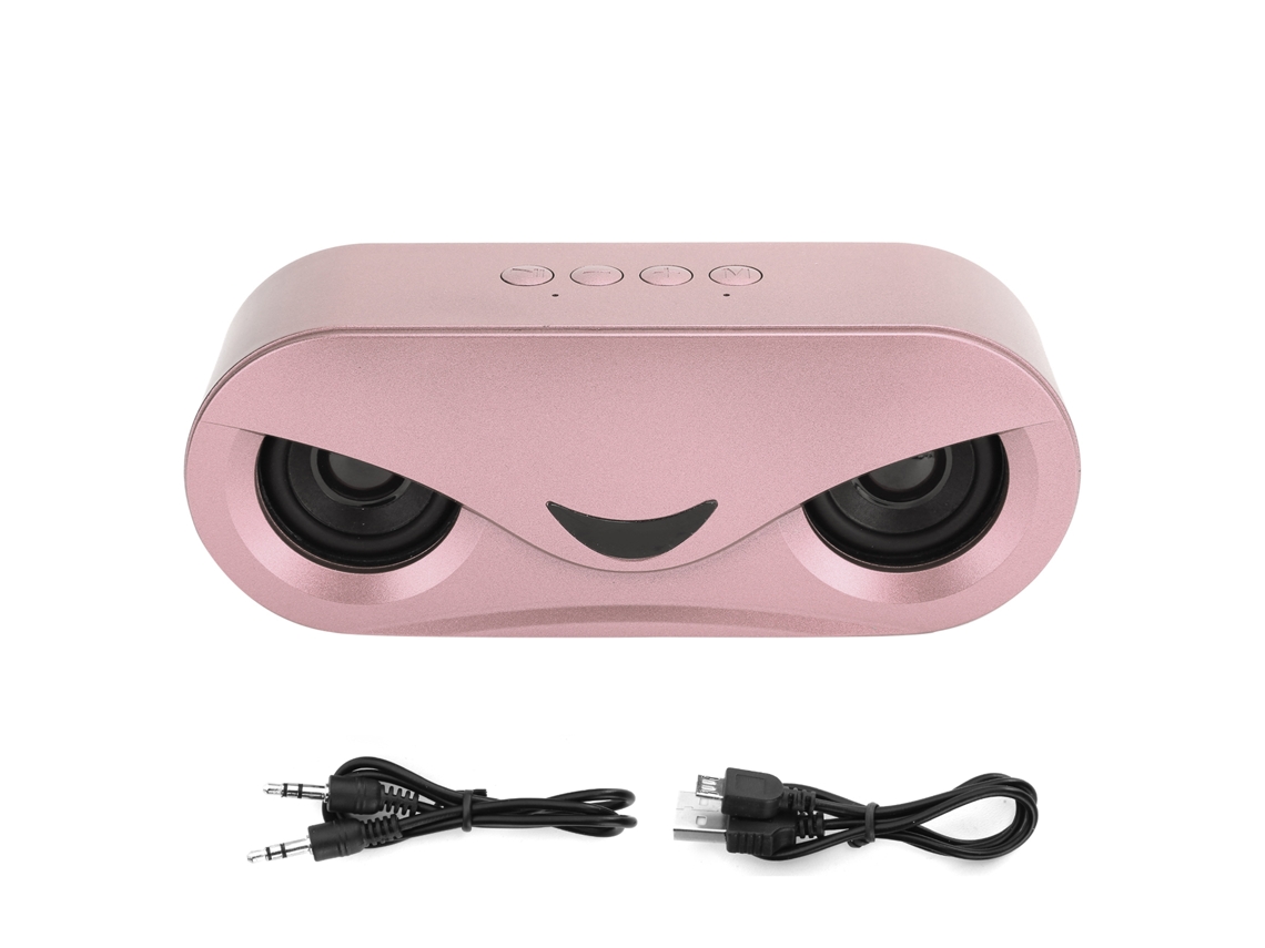 Altavoz Bluetooth Inalámbrico Portátil Con Luz Led, Estéreo Básico, Para U-disc, Rosa.