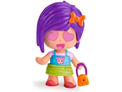 Conjunto de Jugar FAMOSA Pinypon emoji pelo morado