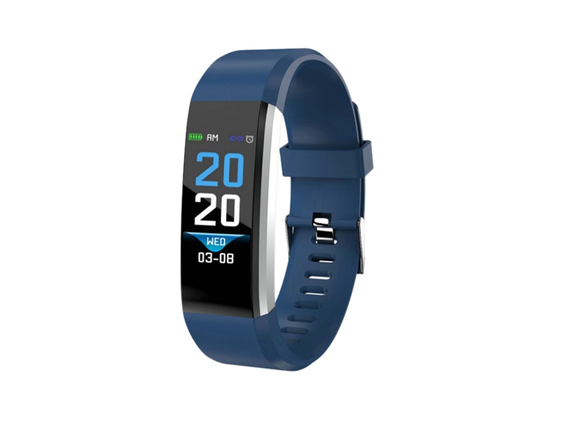 Pulsera Inteligente Con Pantalla Táctil De 0,96 Pulgadas, Reloj Deportivo, Clasificación Ip67, Monitor De Frecuencia Cardíaca, Oxígeno En Sangre, Azul.