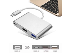 Vshop Adaptador Usb Tipo C Macho para Hdmi Usb C Usb 3.0 Fêmea GERTIZ