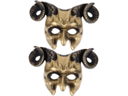 Máscara De Animal Que Cobre Metade Do Rosto, Ideal Para Festas E Cosplay, Perfeita Para O Halloween, Carnaval E Eventos.
