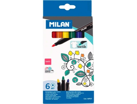 Milan Bolígrafos Feltro 4 Mm 6 Unidades
