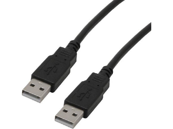 Cable USB MCL USB A/USB A 2 m Macho/Macho Negro