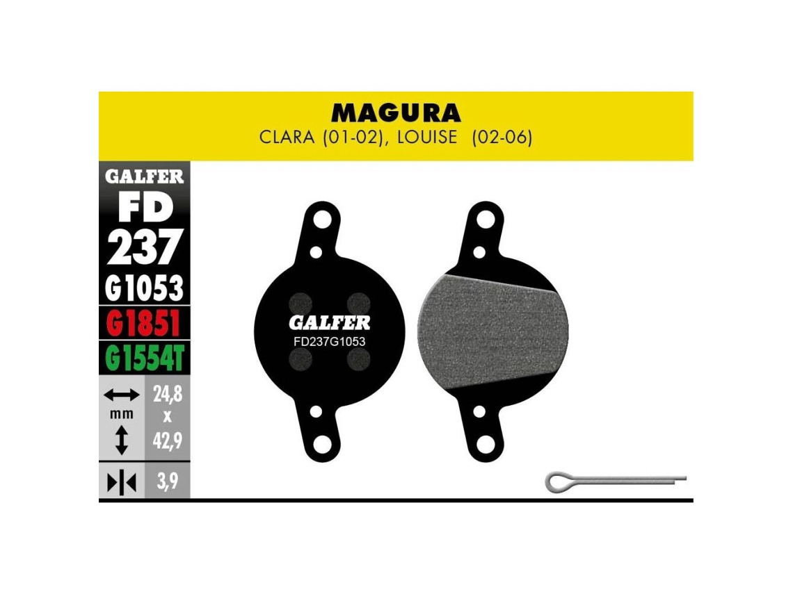 Pastilla de freno GALFER Bike Magura Clara (01-02), Louise(02-06)