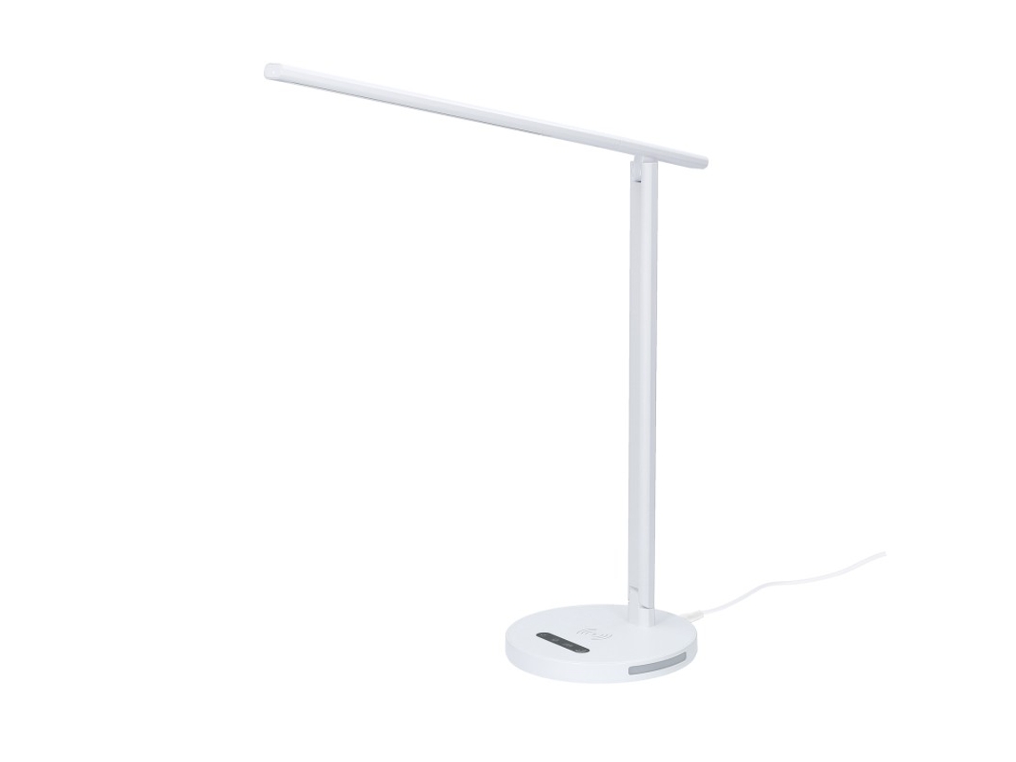 FORLIGHT Avance Flexo Led Táctil Con Regulador de Intensidad Y Temperatura de Luz Cargador para Móvil de Inducción Blanco
