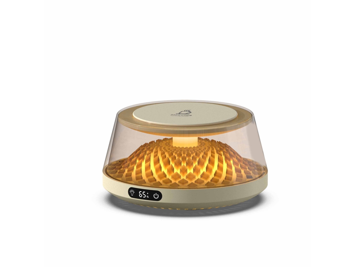 Calentador de biberones y tazas USB SFUSHOS con forma de ladrillo dorado (blanco)