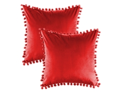 2 Fundas De Almohada De Terciopelo Suave Y Granulado, 45,7 X 45,7 Cm